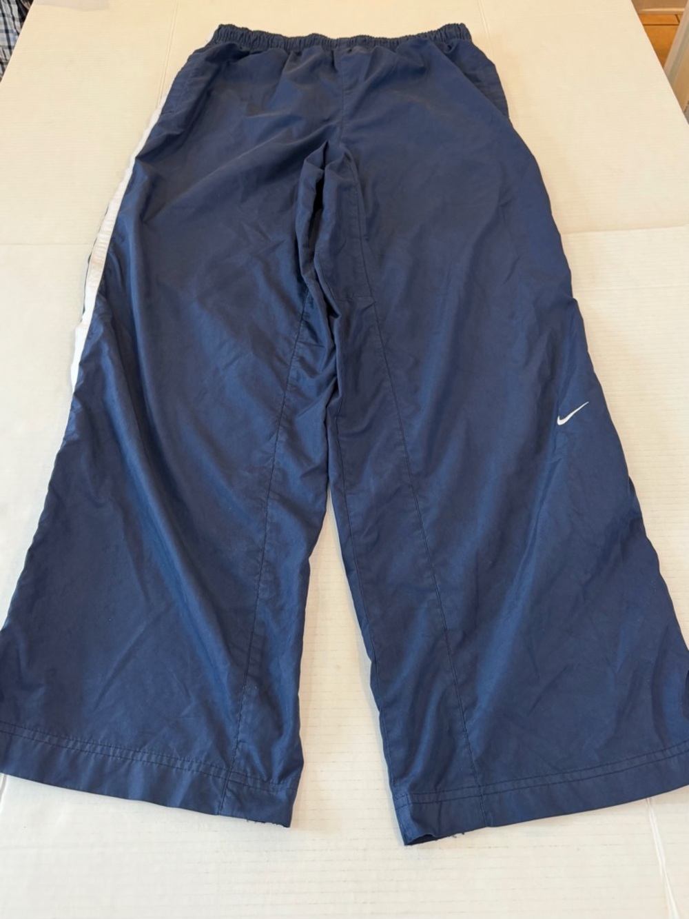 Nike Navy Blue Sweatpants with White Swoosh